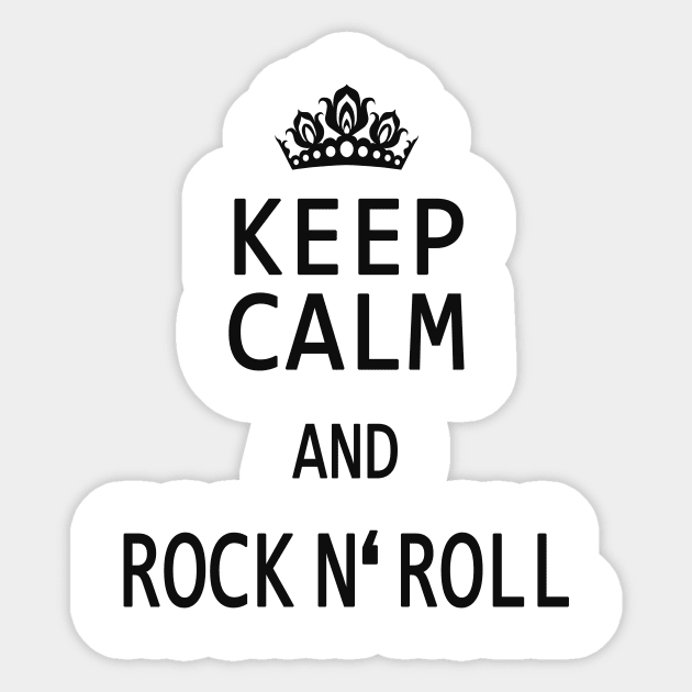 Rock and Roll cool saying Sticker by Foxxy Merch